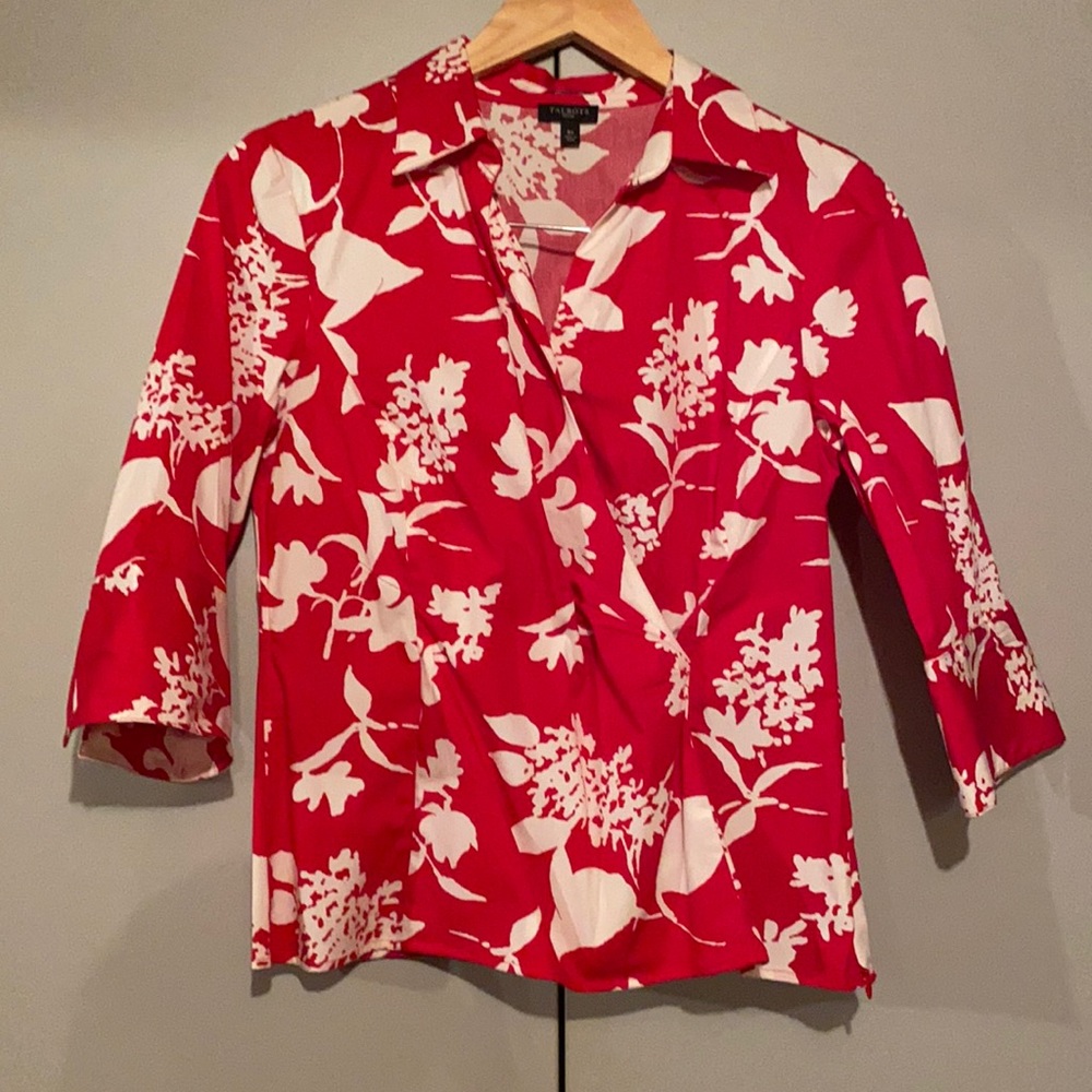 Faux wrap blouse